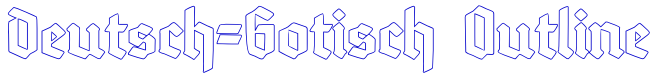 Deutsch-Gotisch Outline font